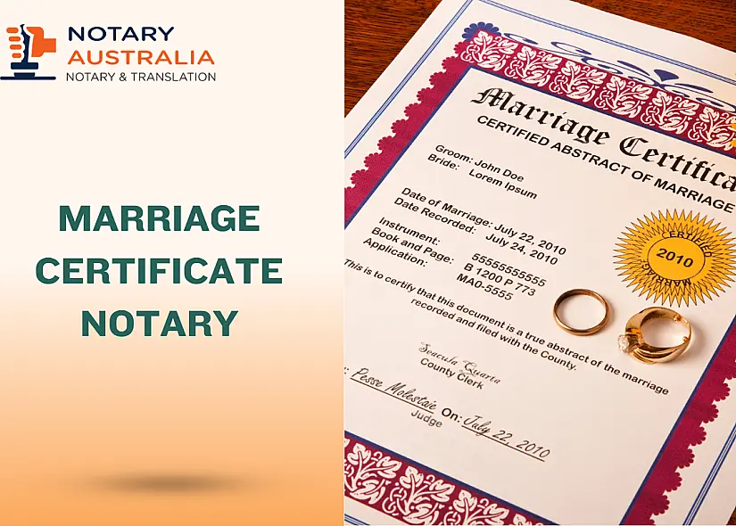 Marriage Certificate Notary: How to Get It Done Right in Australia