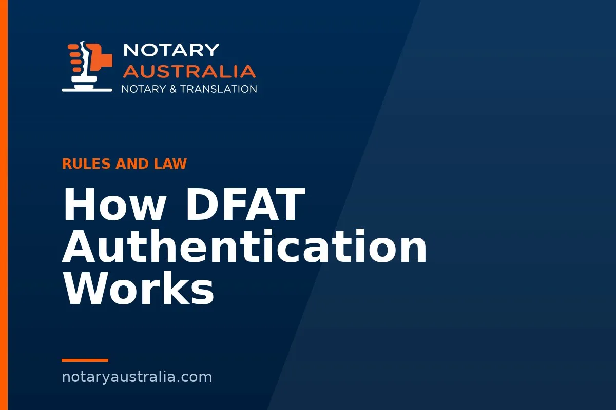 How DFAT Authentication Works